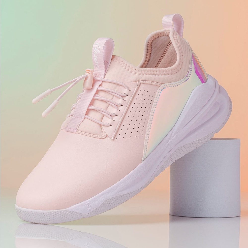 CLOVE The 2021 Pink Holographic Sneakers Limited Edition Nursing Shoes Size 9.5